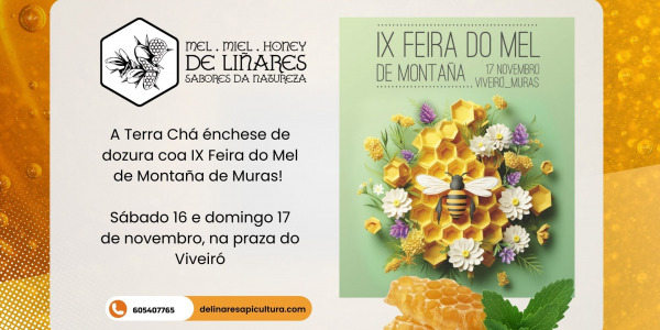 Terra Chá se llena de dulzura con la IX Feria de la Miel de Montaña, de Muras