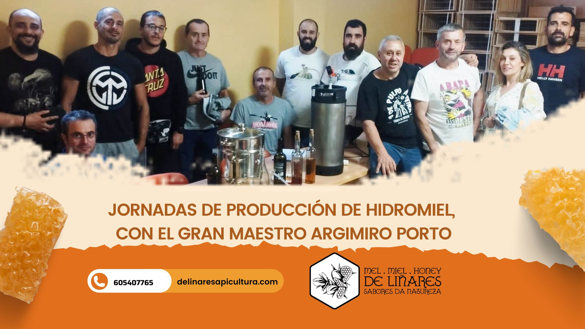 Jornadas de producción de Hidromiel con el gran maestro Argimiro Porto